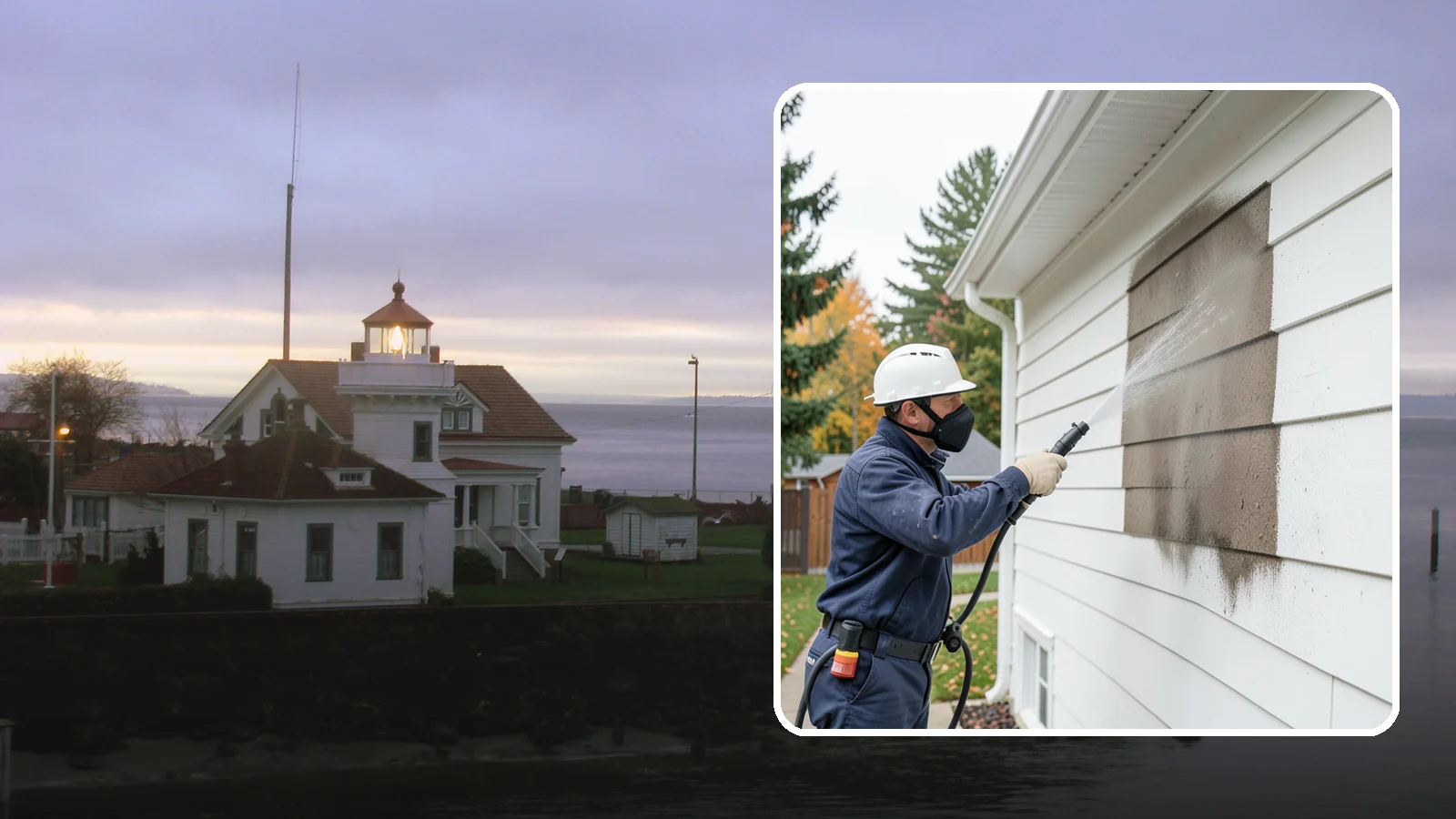 Soft Washing in Mukilteo, Snohomish County, WA - Soft washing cleans delicate exterior surfaces with low pressure and specialized solutions rather than the force of a pressure...