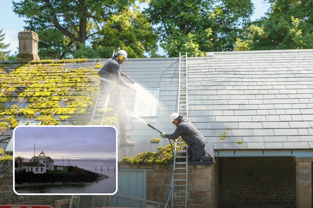 Soft Washing in Mukilteo, Snohomish County, WA - Cleans without the surface damage high pressure can cause