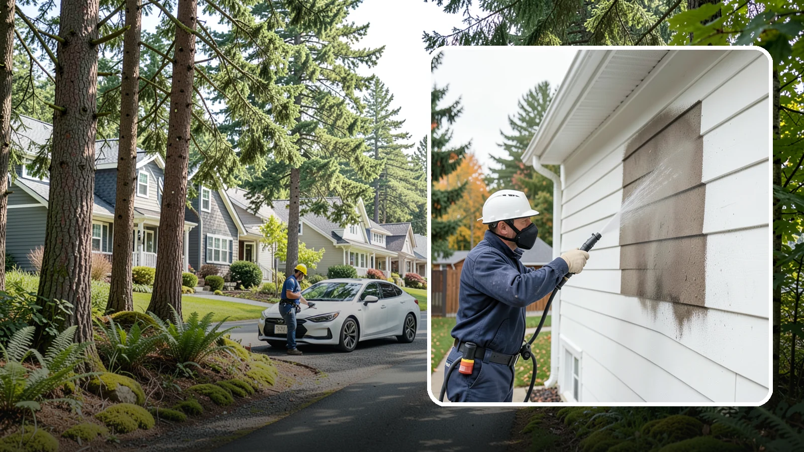 Soft Washing in Normandy Park, King County, WA - Soft washing cleans delicate exterior surfaces with low pressure and specialized solutions rather than the force of a pressure...