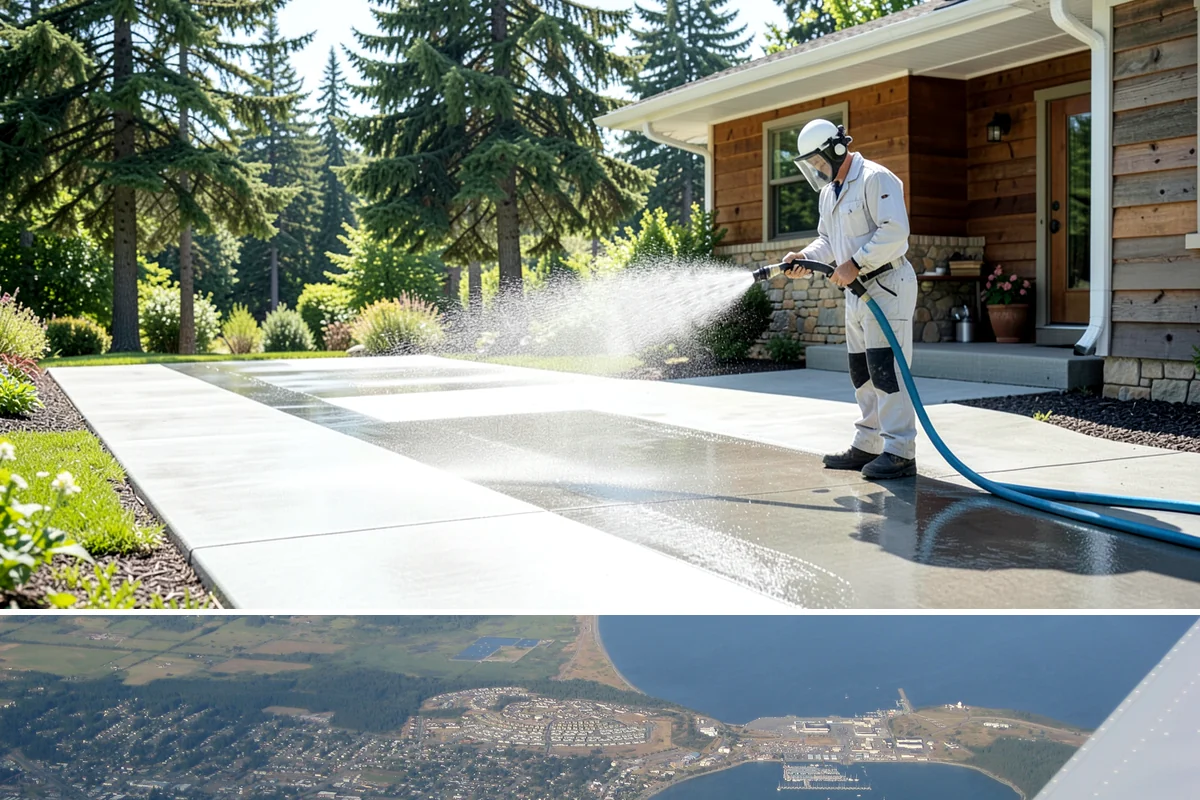 Soft Washing in Oak Harbor, Island County, WA - Effective through most of the year in Washington, though the damp spring and fall growing seasons are when soft washing pays off...