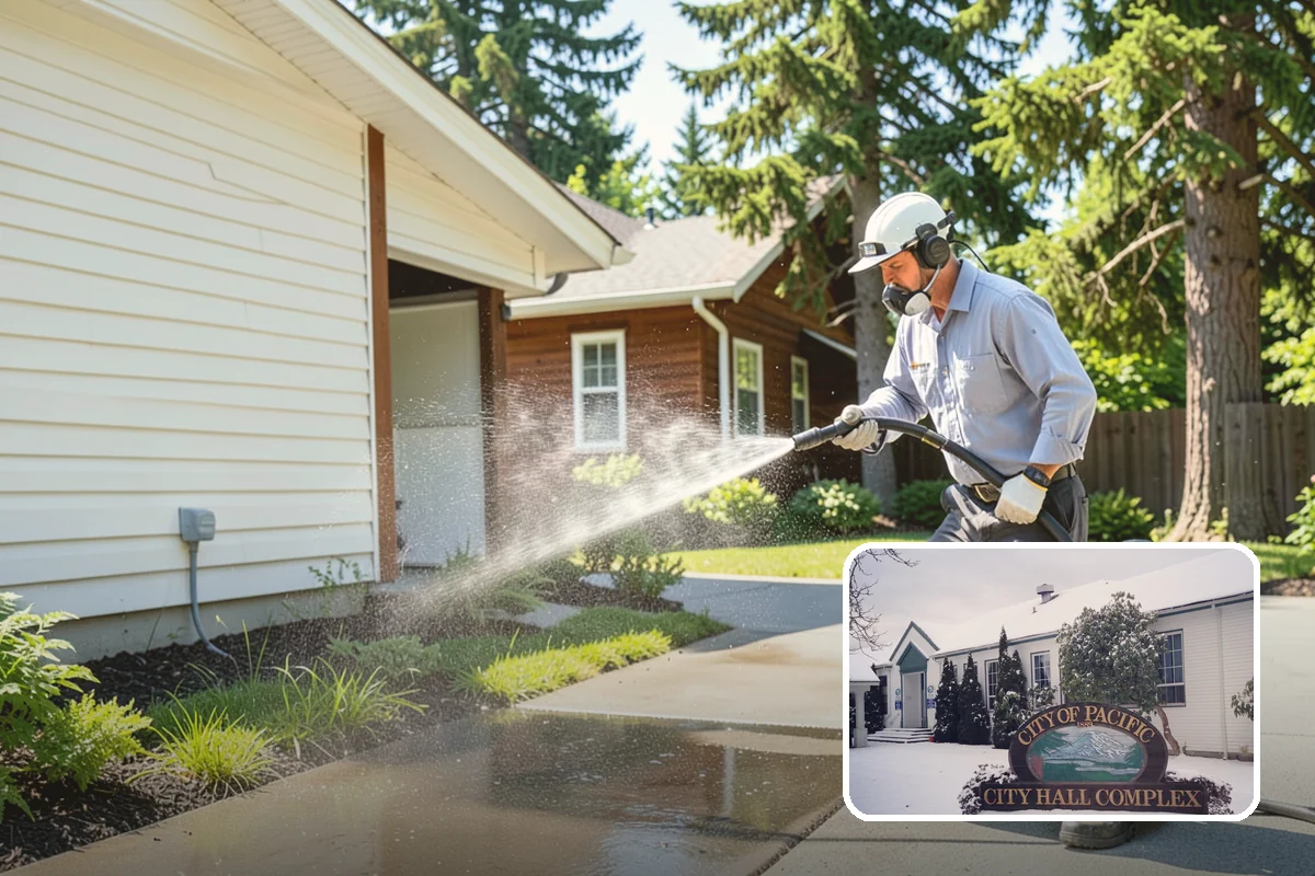 Soft Washing in Pacific, King County, WA - Cleans without the surface damage high pressure can cause