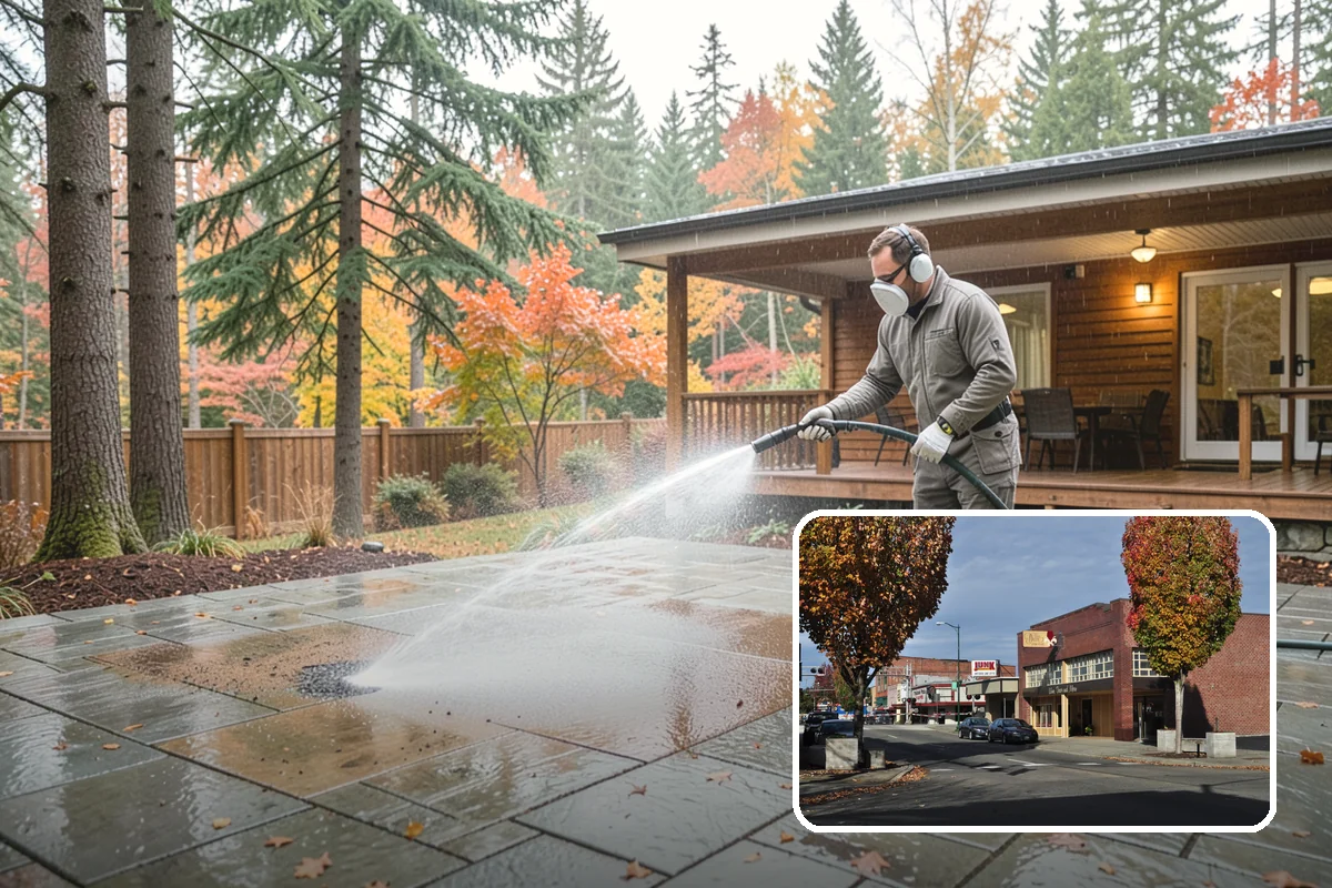 Soft Washing in Puyallup, Pierce County, WA - Cleans without the surface damage high pressure can cause