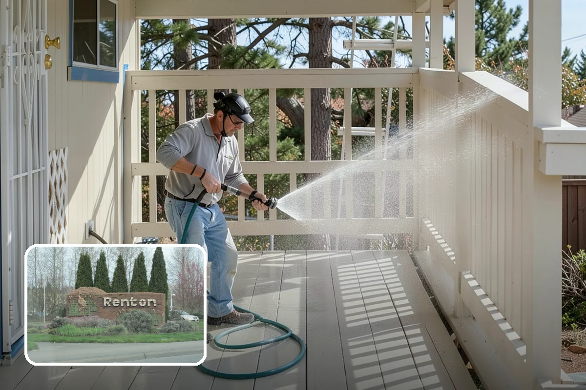 Soft Washing in Renton, King County, WA - Cleans without the surface damage high pressure can cause