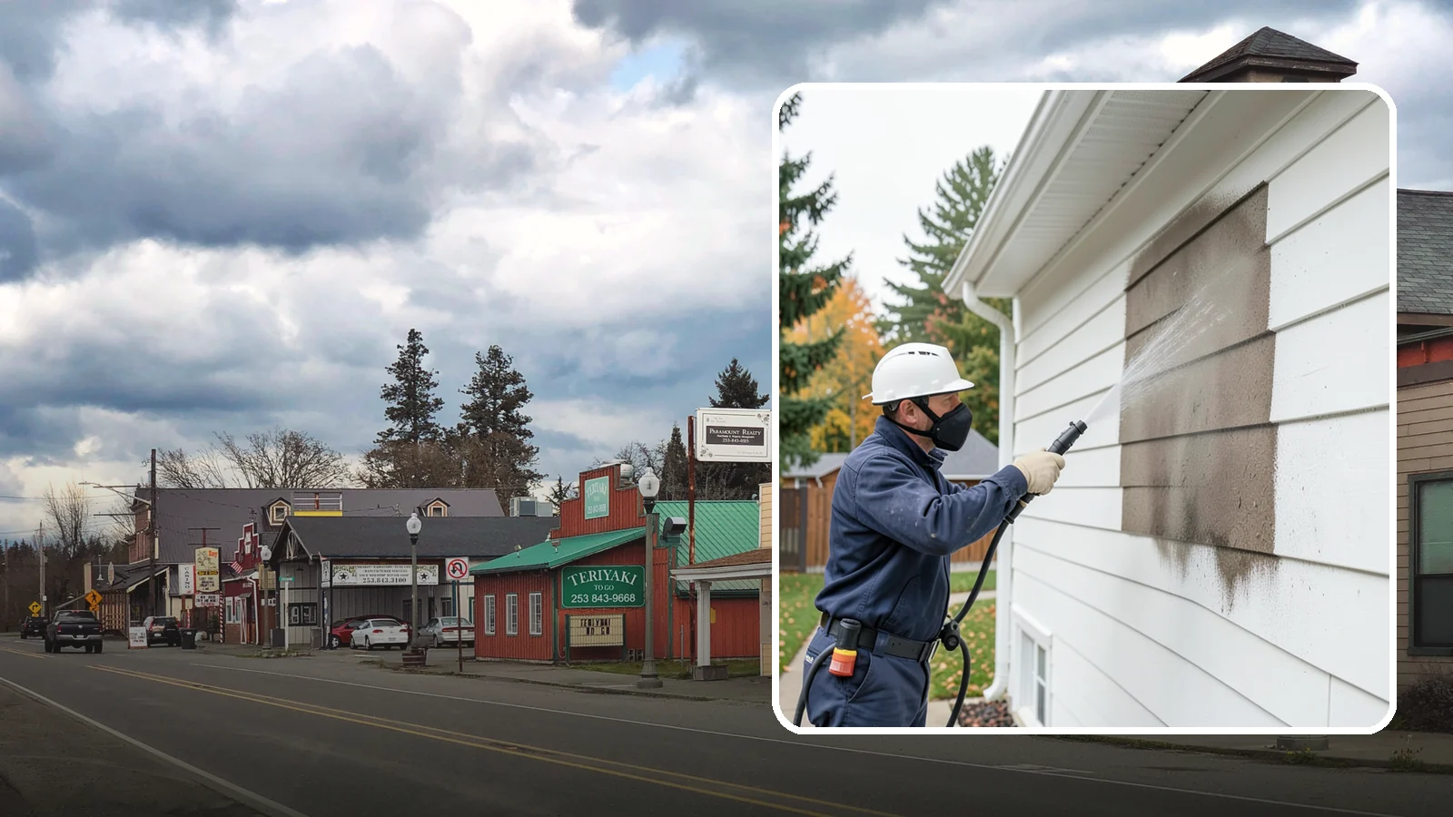 Soft Washing in Roy, Pierce County, WA - Soft washing cleans delicate exterior surfaces with low pressure and specialized solutions rather than the force of a pressure...
