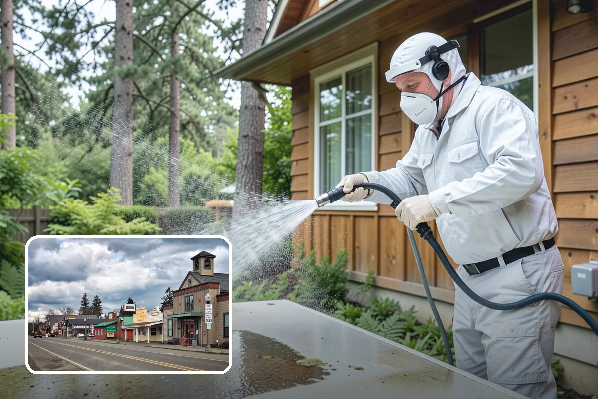Soft Washing in Roy, Pierce County, WA - Cleans without the surface damage high pressure can cause