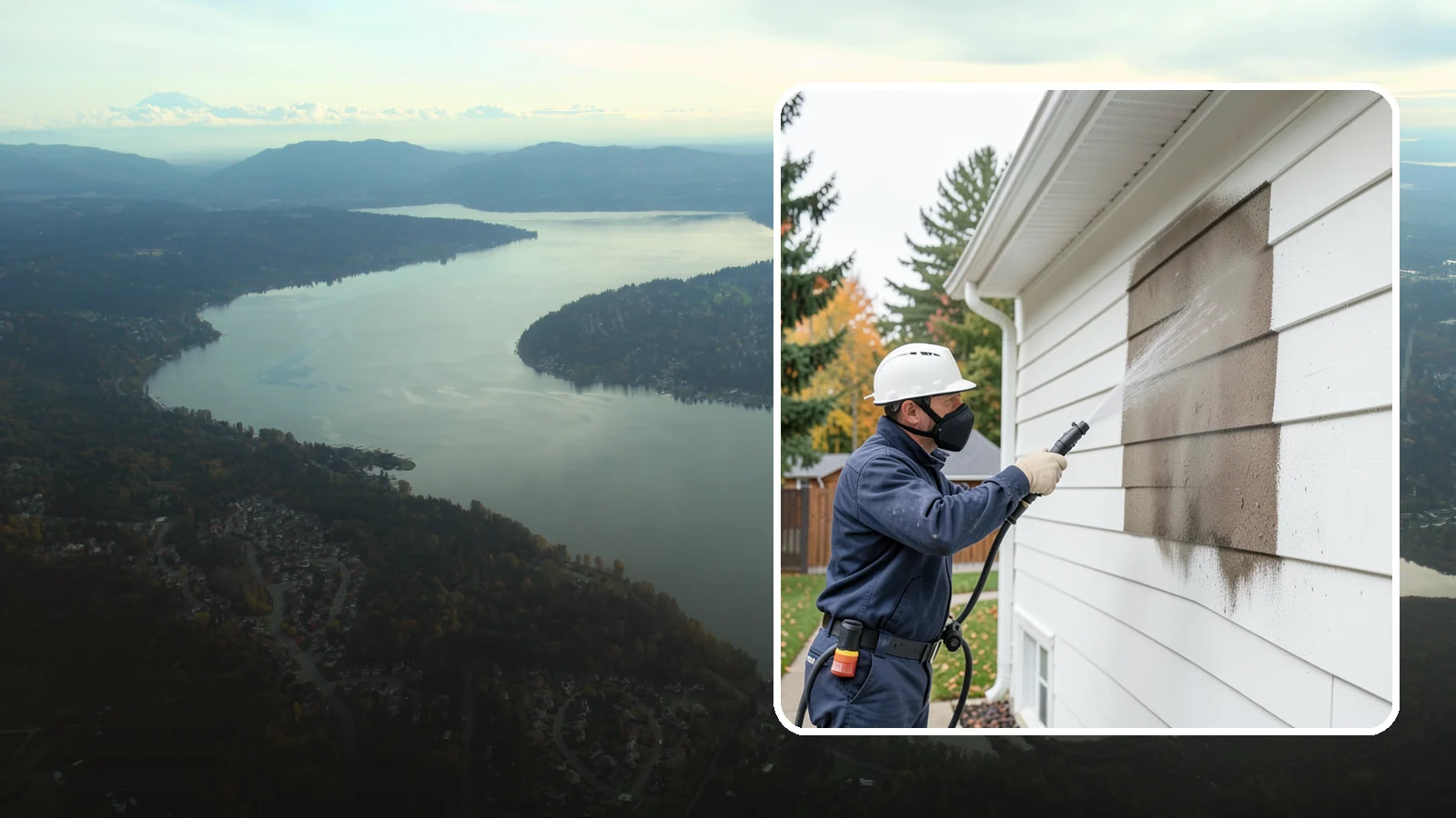 Soft Washing in Sammamish, King County, WA - Soft washing cleans delicate exterior surfaces with low pressure and specialized solutions rather than the force of a pressure...