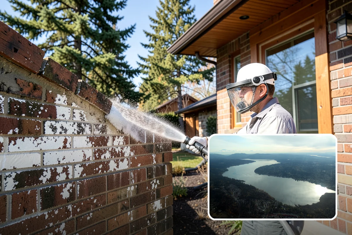 Soft Washing in Sammamish, King County, WA - Cleans without the surface damage high pressure can cause