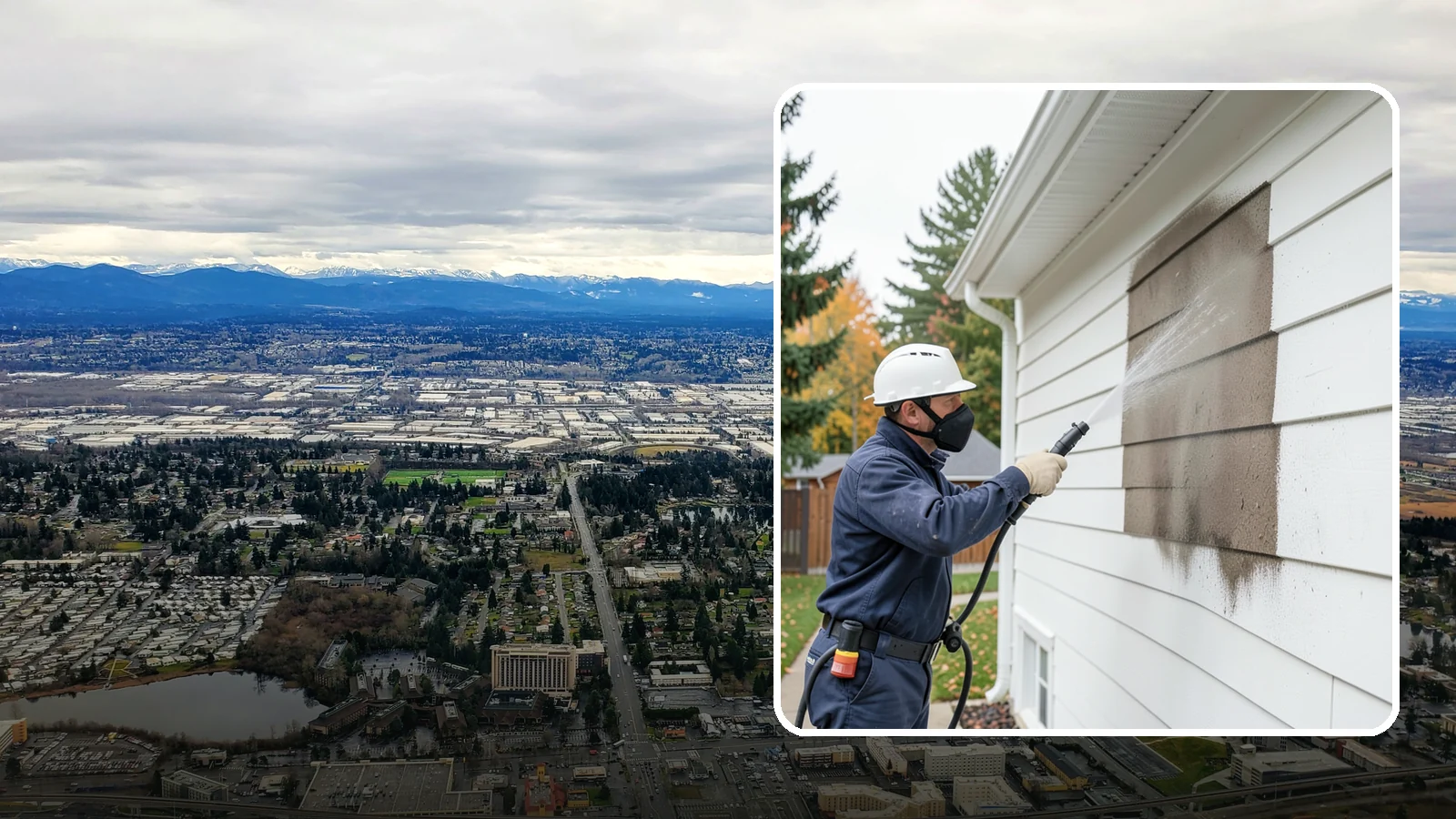 Soft Washing in SeaTac, King County, WA - Soft washing cleans delicate exterior surfaces with low pressure and specialized solutions rather than the force of a pressure...