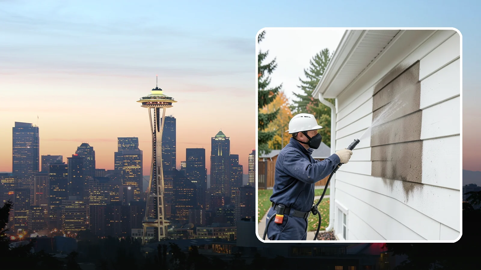 Soft Washing in Seattle, King County, WA - Soft washing cleans delicate exterior surfaces with low pressure and specialized solutions rather than the force of a pressure...