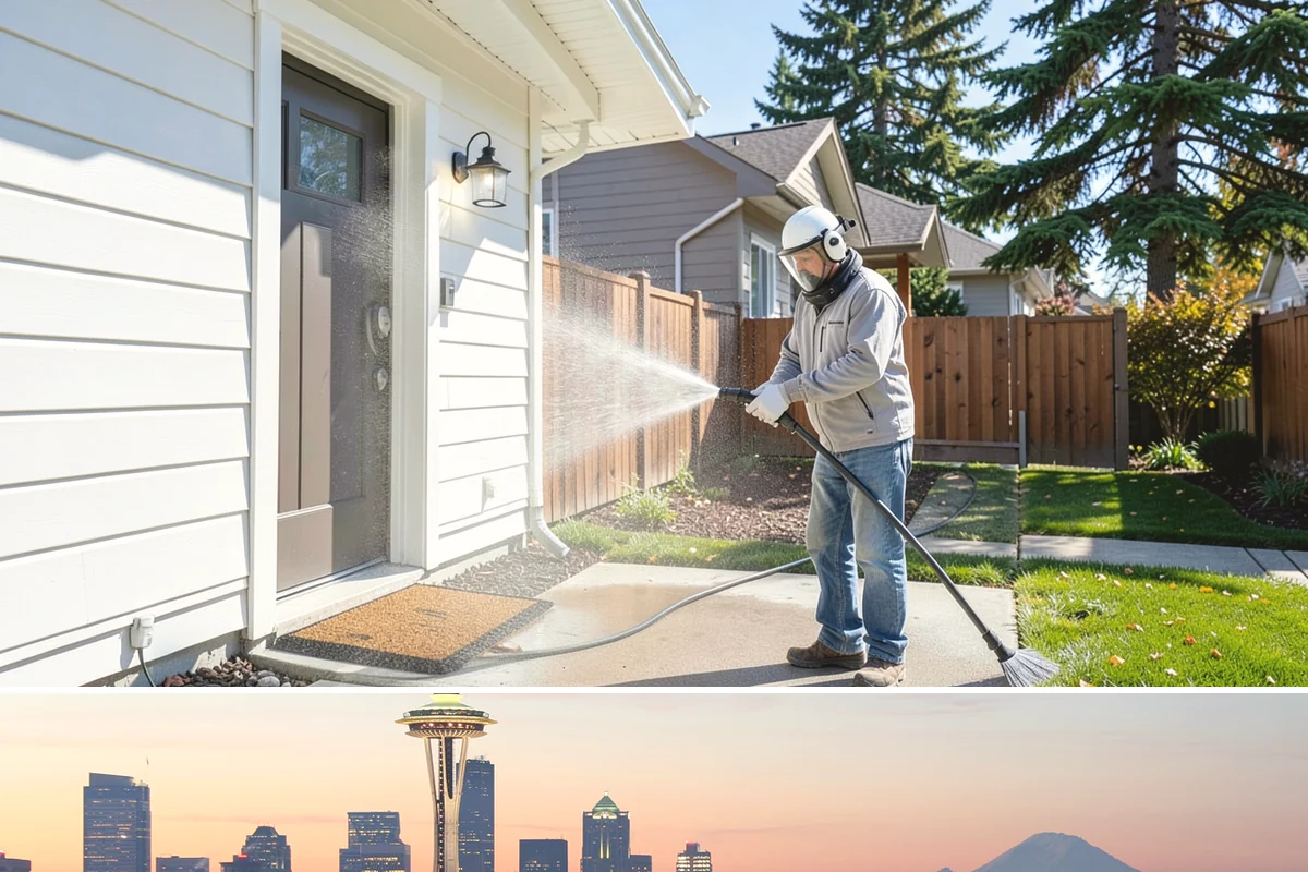 Soft Washing in Seattle, King County, WA - Effective through most of the year in Washington, though the damp spring and fall growing seasons are when soft washing pays off...