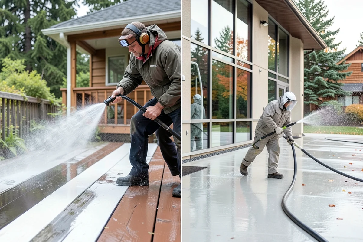 Soft Washing in Sedro-Woolley, Skagit County, WA - Inspect the surface and identify the organic growth present