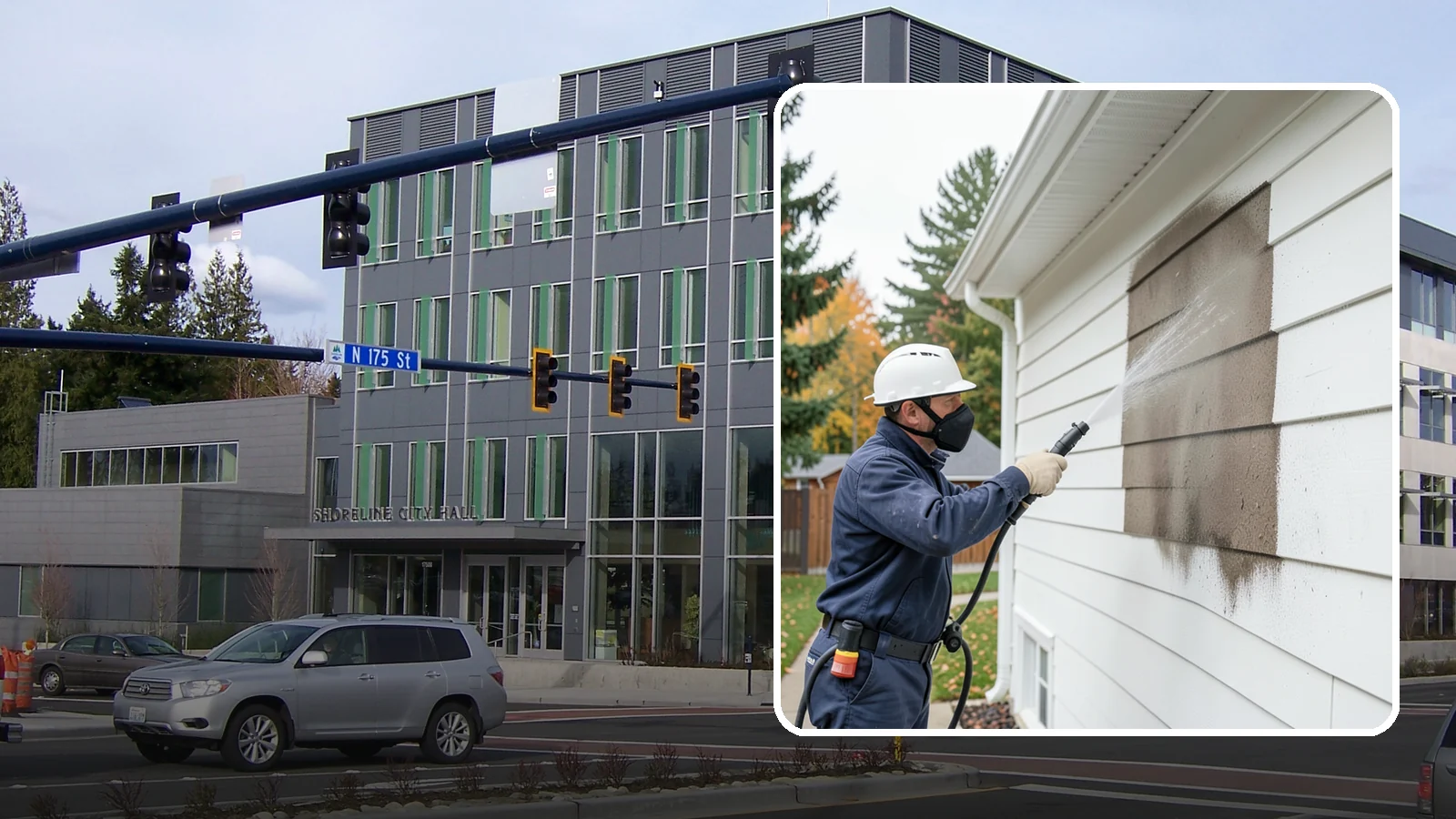 Soft Washing in Shoreline, King County, WA - Soft washing cleans delicate exterior surfaces with low pressure and specialized solutions rather than the force of a pressure...