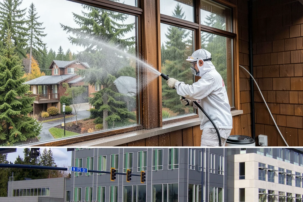Soft Washing in Shoreline, King County, WA - Effective through most of the year in Washington, though the damp spring and fall growing seasons are when soft washing pays off...