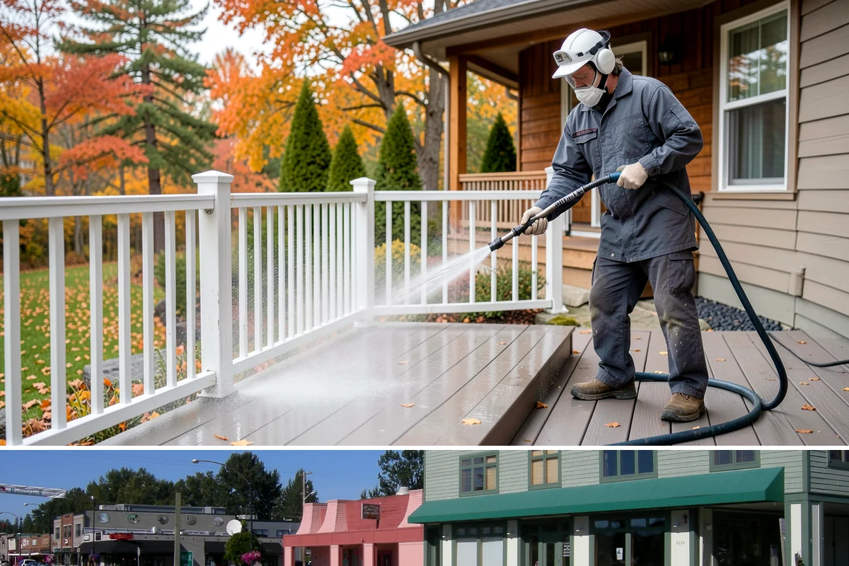 Soft Washing in Snoqualmie, King County, WA - Effective through most of the year in Washington, though the damp spring and fall growing seasons are when soft washing pays off...