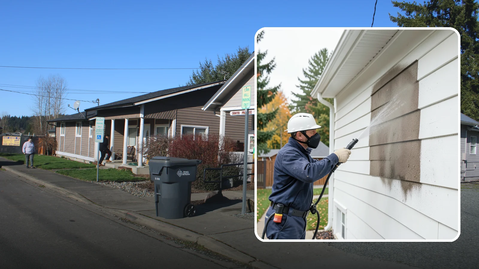 Soft Washing in South Prairie, Pierce County, WA - Soft washing cleans delicate exterior surfaces with low pressure and specialized solutions rather than the force of a pressure...
