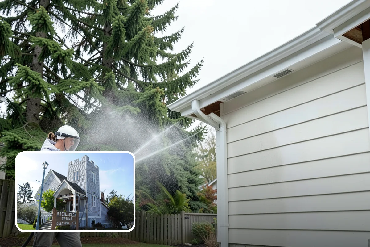 Soft Washing in Steilacoom, Pierce County, WA - Cleans without the surface damage high pressure can cause