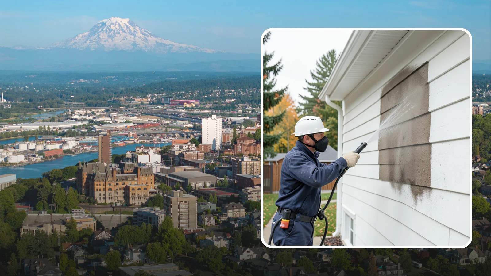 Soft Washing in Tacoma, Pierce County, WA - Soft washing cleans delicate exterior surfaces with low pressure and specialized solutions rather than the force of a pressure...