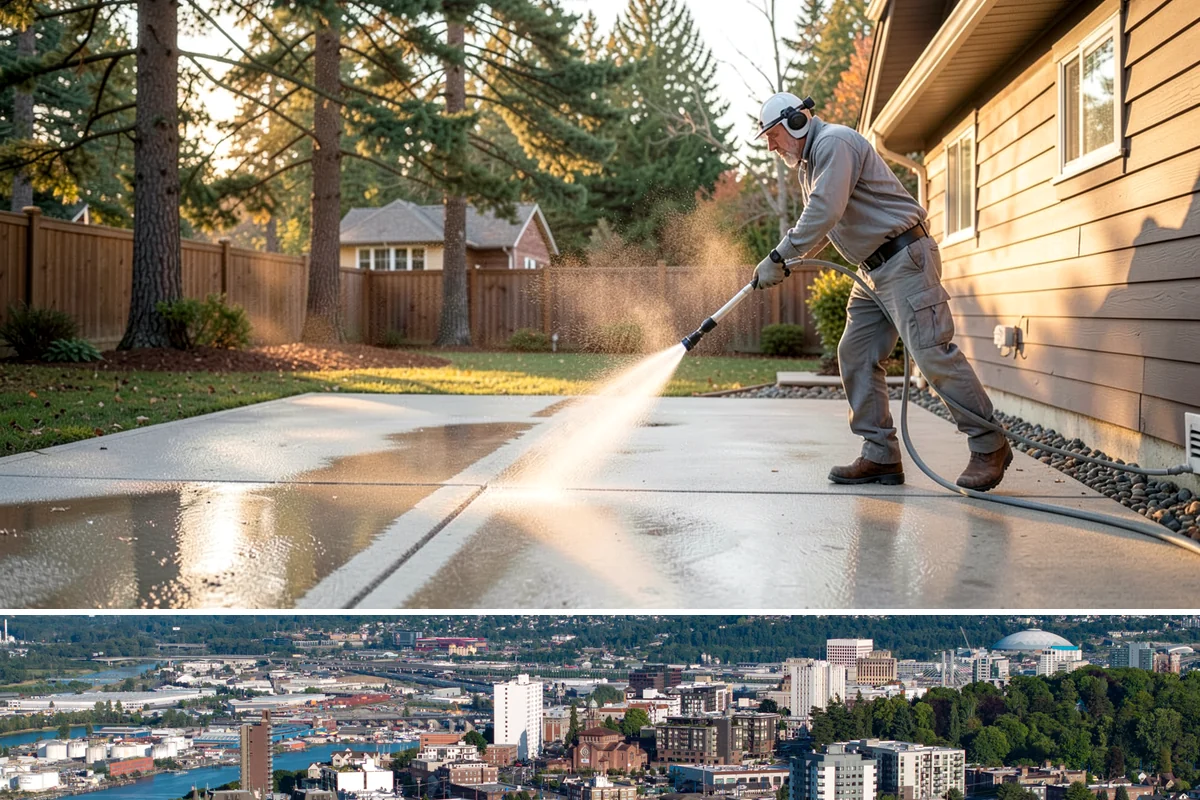 Soft Washing in Tacoma, Pierce County, WA - Effective through most of the year in Washington, though the damp spring and fall growing seasons are when soft washing pays off...