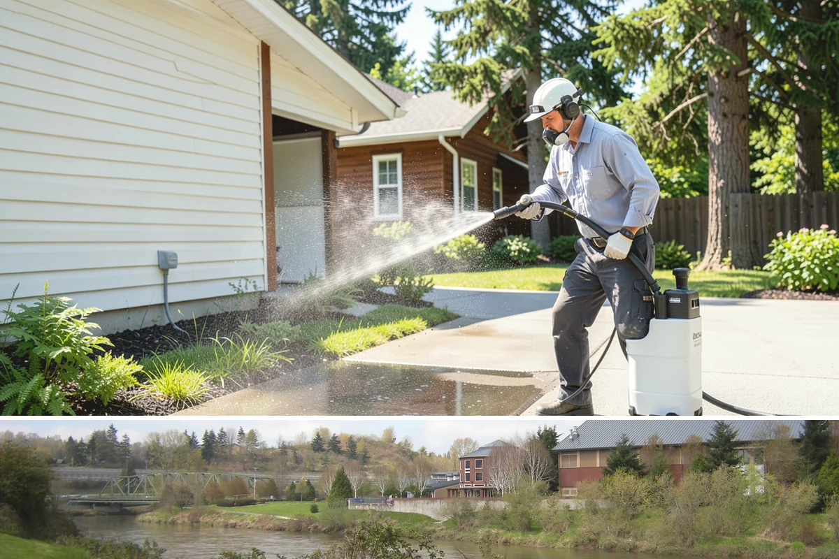 Soft Washing in Tukwila, King County, WA - Effective through most of the year in Washington, though the damp spring and fall growing seasons are when soft washing pays off...