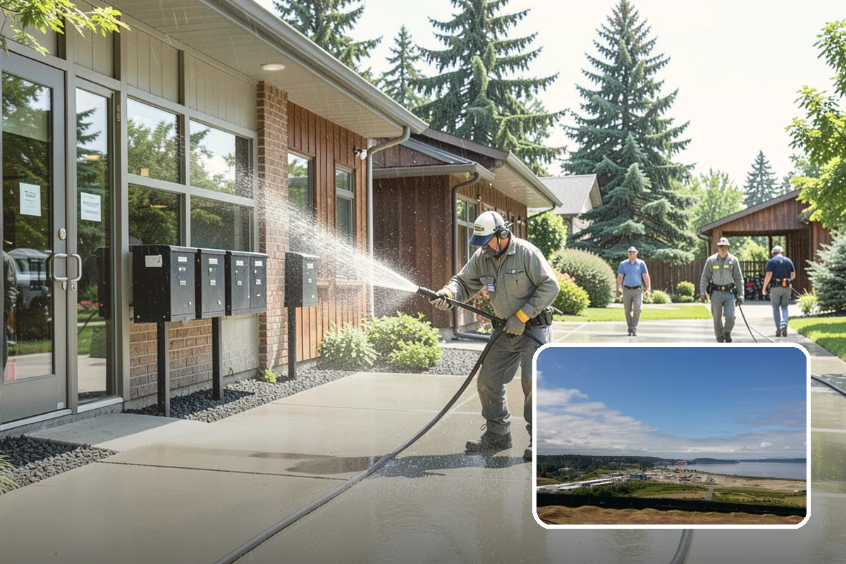 Soft Washing in University Place, Pierce County, WA - Cleans without the surface damage high pressure can cause