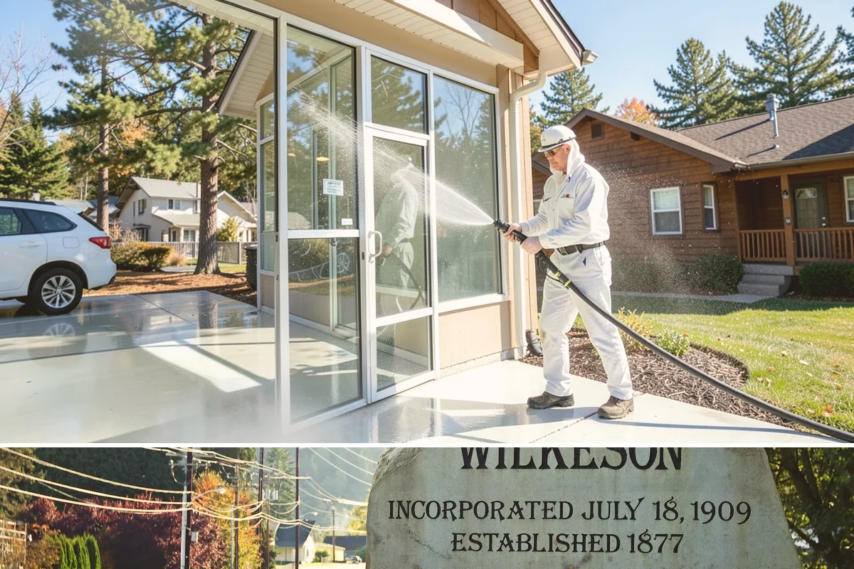 Soft Washing in Wilkeson, Pierce County, WA - Effective through most of the year in Washington, though the damp spring and fall growing seasons are when soft washing pays off...