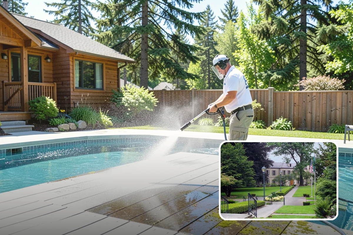 Soft Washing in Woodinville, King County, WA - Cleans without the surface damage high pressure can cause