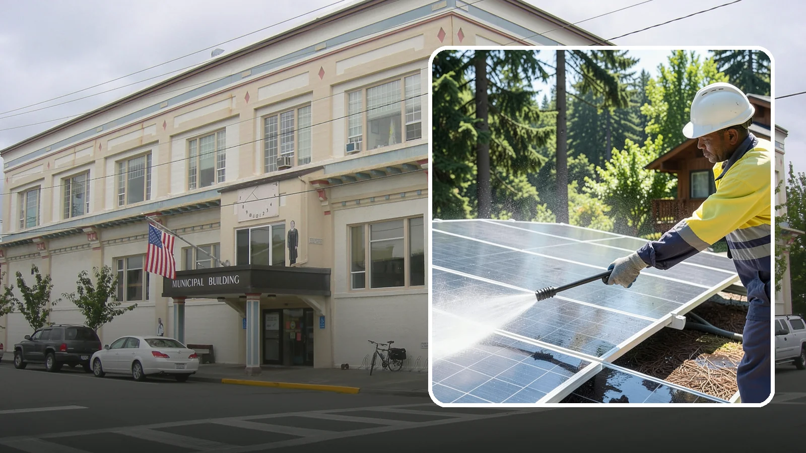 Solar Panel Cleaning in Anacortes, Skagit County, WA - We clean solar panels in Washington to clear moss, pollen, and grime that block sunlight and cut output.