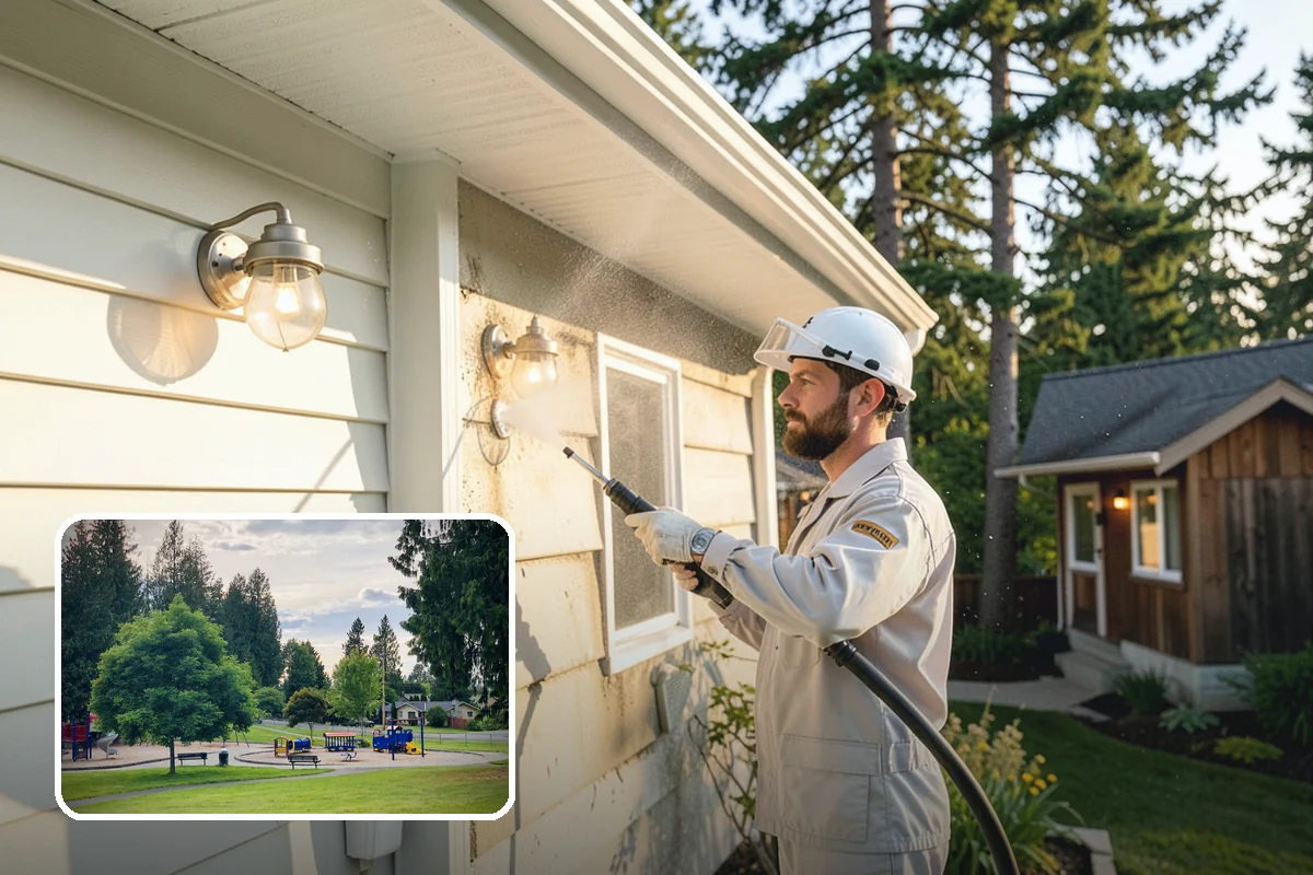 Solar Panel Cleaning in Bonney Lake, Pierce County, WA - Restores energy output lost to buildup