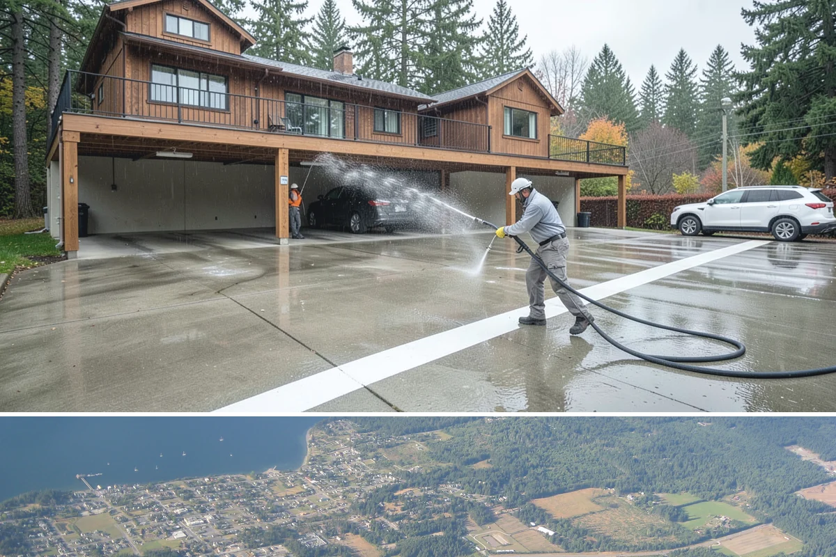 Solar Panel Cleaning in Coupeville, Island County, WA - Panels benefit most from cleaning in late spring after pollen season and again in fall once moss growth accelerates.