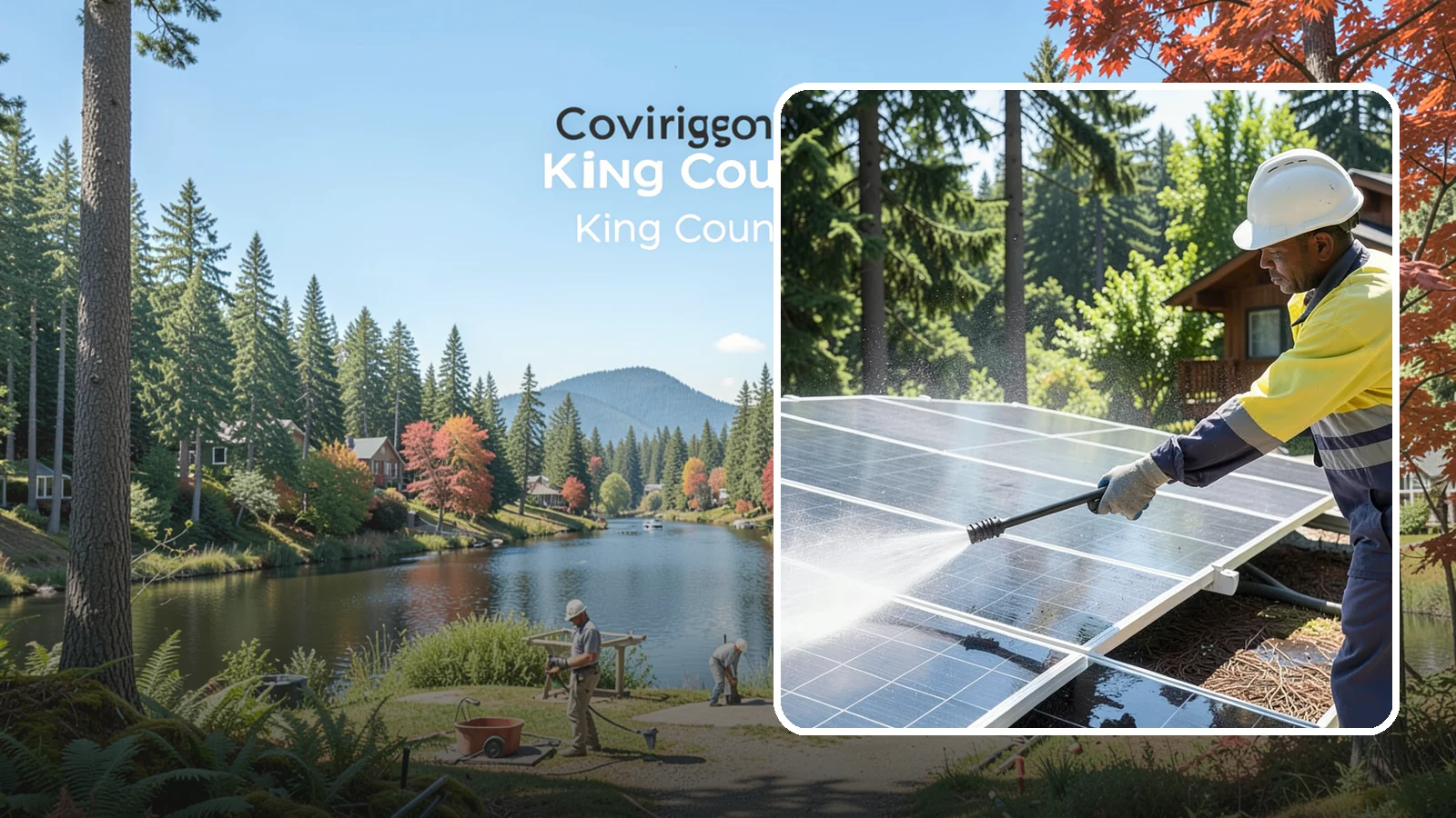 Solar Panel Cleaning in Covington, King County, WA - We clean solar panels in Washington to clear moss, pollen, and grime that block sunlight and cut output.