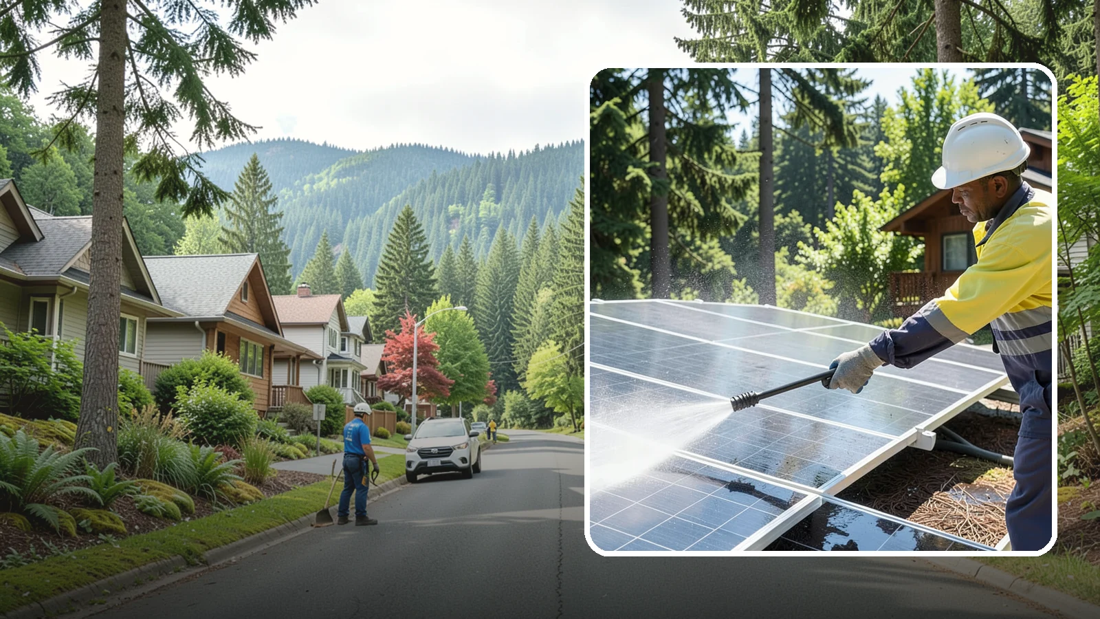 Solar Panel Cleaning in Darrington, Snohomish County, WA - We clean solar panels in Washington to clear moss, pollen, and grime that block sunlight and cut output.