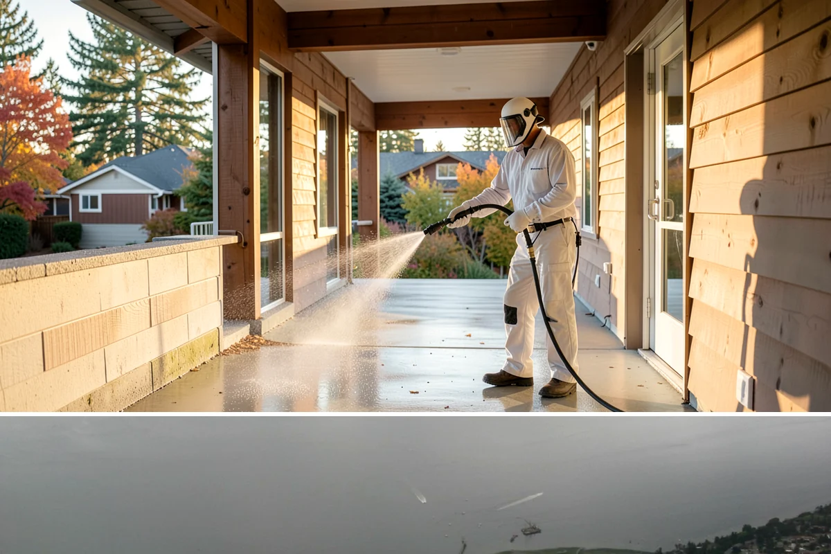 Solar Panel Cleaning in Des Moines, King County, WA - Panels benefit most from cleaning in late spring after pollen season and again in fall once moss growth accelerates.