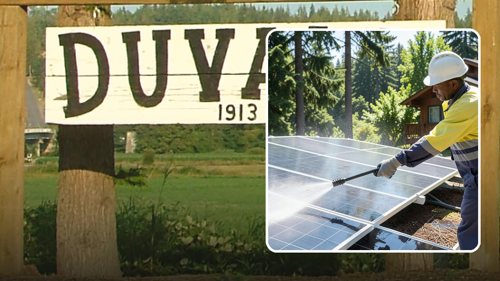 Solar Panel Cleaning in Duvall, King County, WA - We clean solar panels in Washington to clear moss, pollen, and grime that block sunlight and cut output.