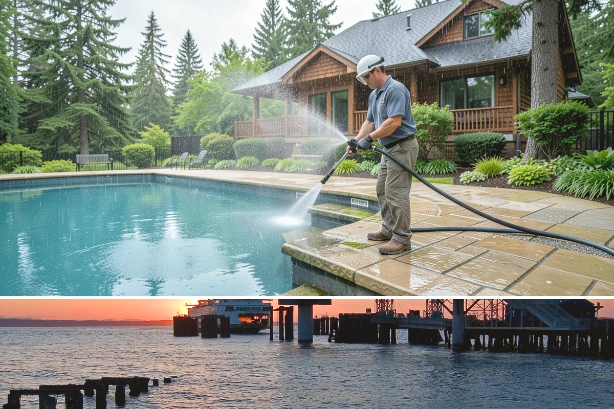 Solar Panel Cleaning in Edmonds, Snohomish County, WA - Panels benefit most from cleaning in late spring after pollen season and again in fall once moss growth accelerates.