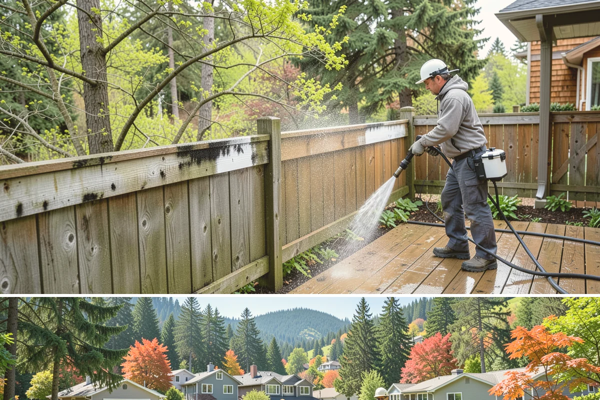 Solar Panel Cleaning in Fircrest, Pierce County, WA - Panels benefit most from cleaning in late spring after pollen season and again in fall once moss growth accelerates.