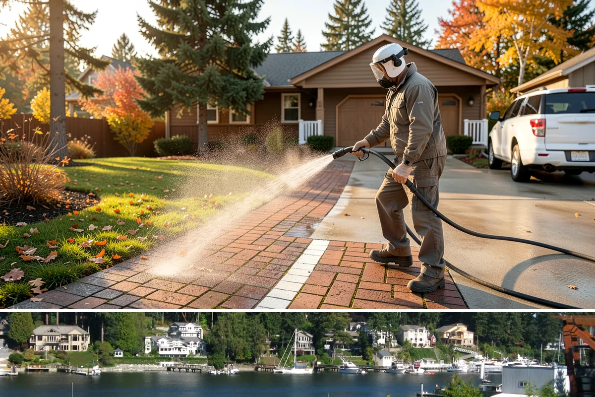 Solar Panel Cleaning in Gig Harbor, Pierce County, WA - Panels benefit most from cleaning in late spring after pollen season and again in fall once moss growth accelerates.