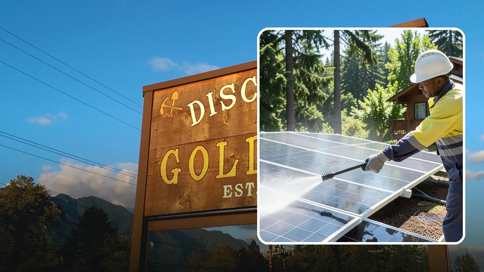 Solar Panel Cleaning in Gold Bar, Snohomish County, WA - We clean solar panels in Washington to clear moss, pollen, and grime that block sunlight and cut output.
