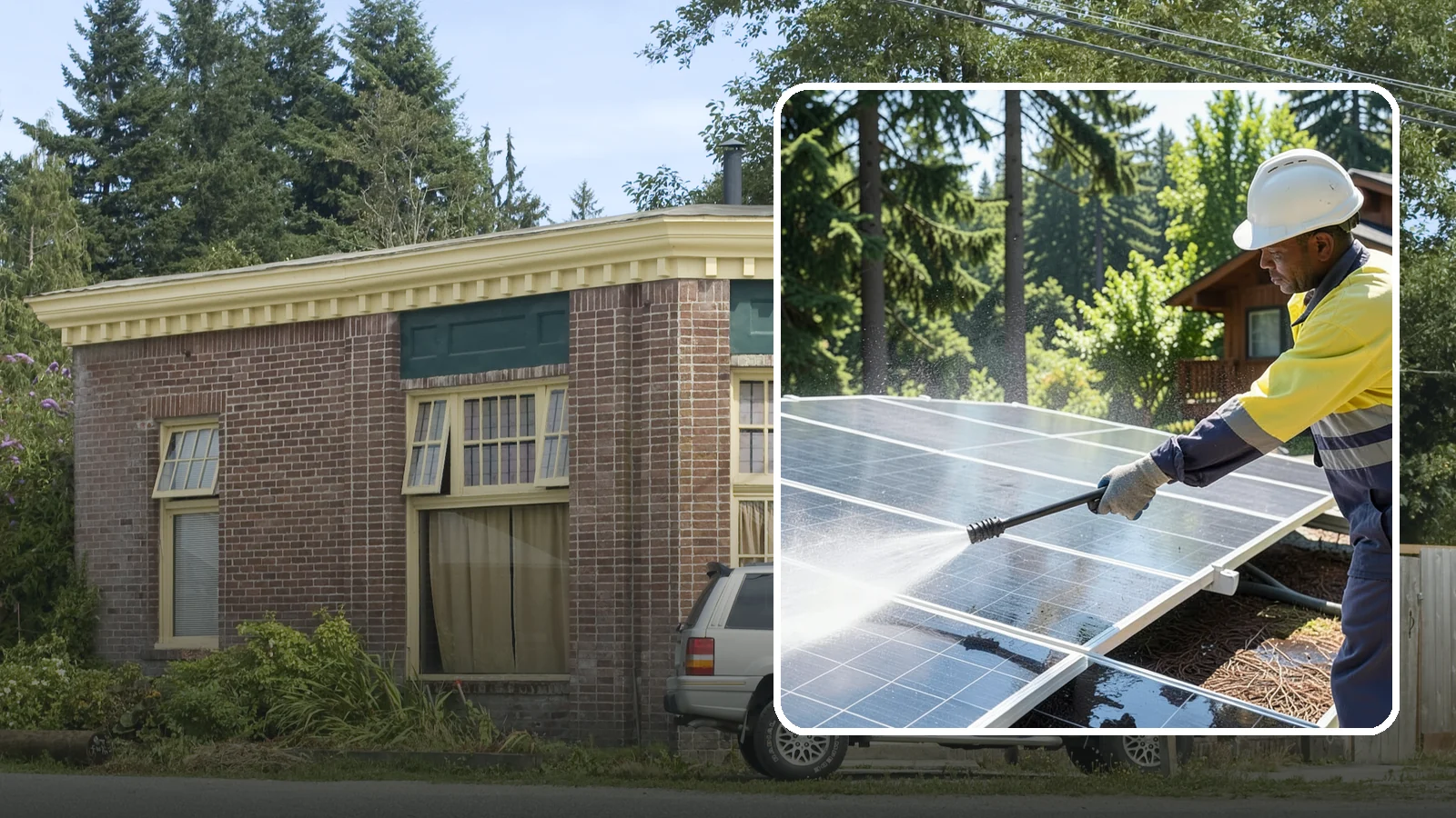 Solar Panel Cleaning in Hamilton, Skagit County, WA - We clean solar panels in Washington to clear moss, pollen, and grime that block sunlight and cut output.
