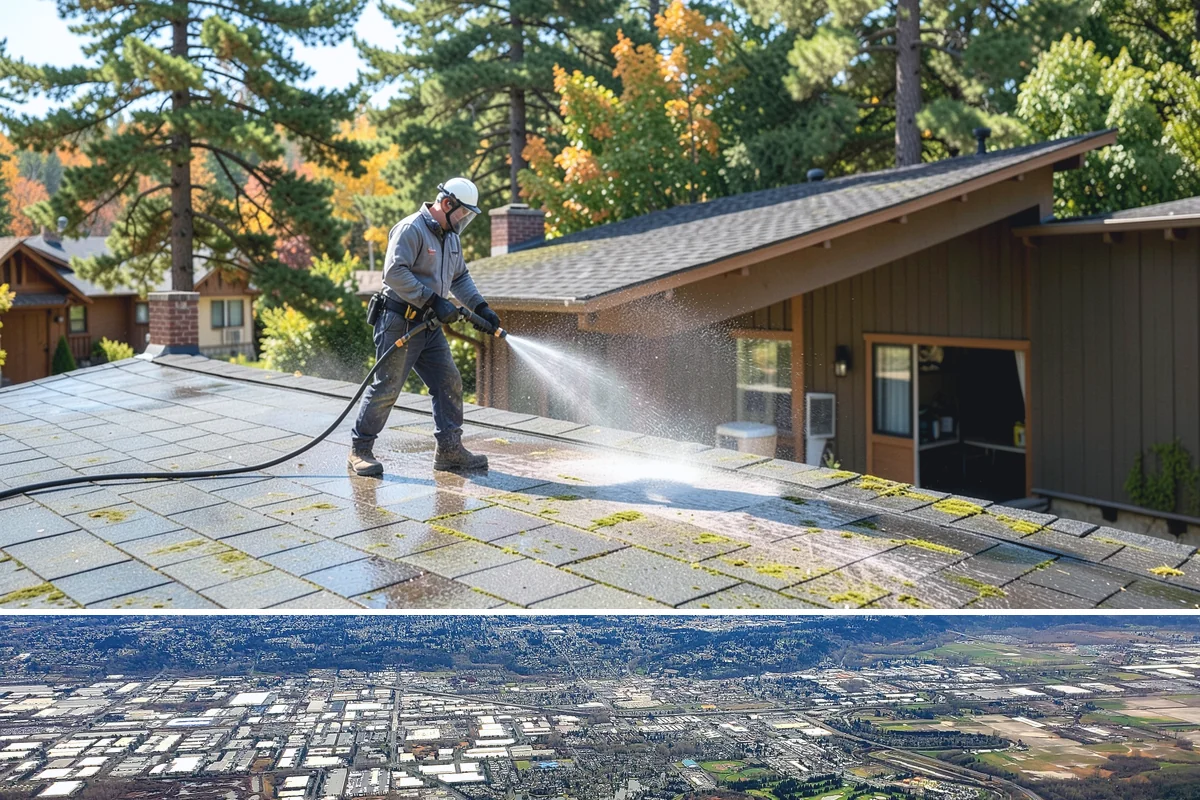 Solar Panel Cleaning in Kent, King County, WA - Panels benefit most from cleaning in late spring after pollen season and again in fall once moss growth accelerates.