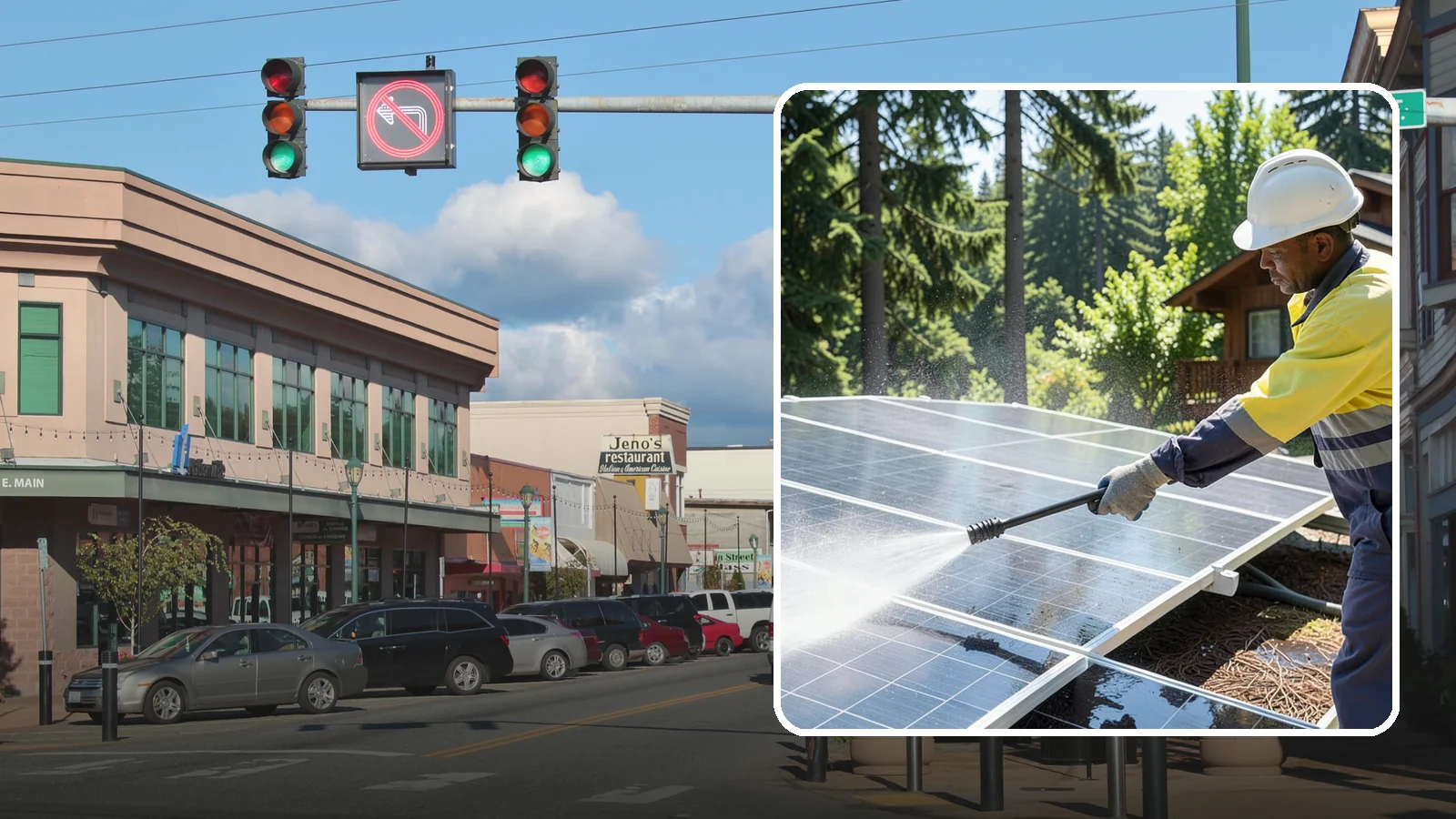 Solar Panel Cleaning in Monroe, Snohomish County, WA - We clean solar panels in Washington to clear moss, pollen, and grime that block sunlight and cut output.
