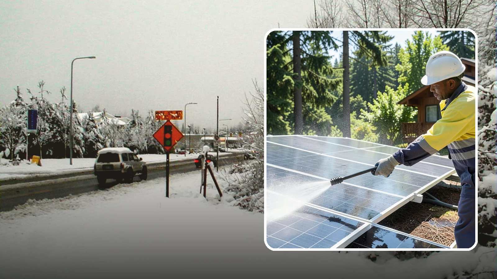 Solar Panel Cleaning in Newcastle, King County, WA - We clean solar panels in Washington to clear moss, pollen, and grime that block sunlight and cut output.