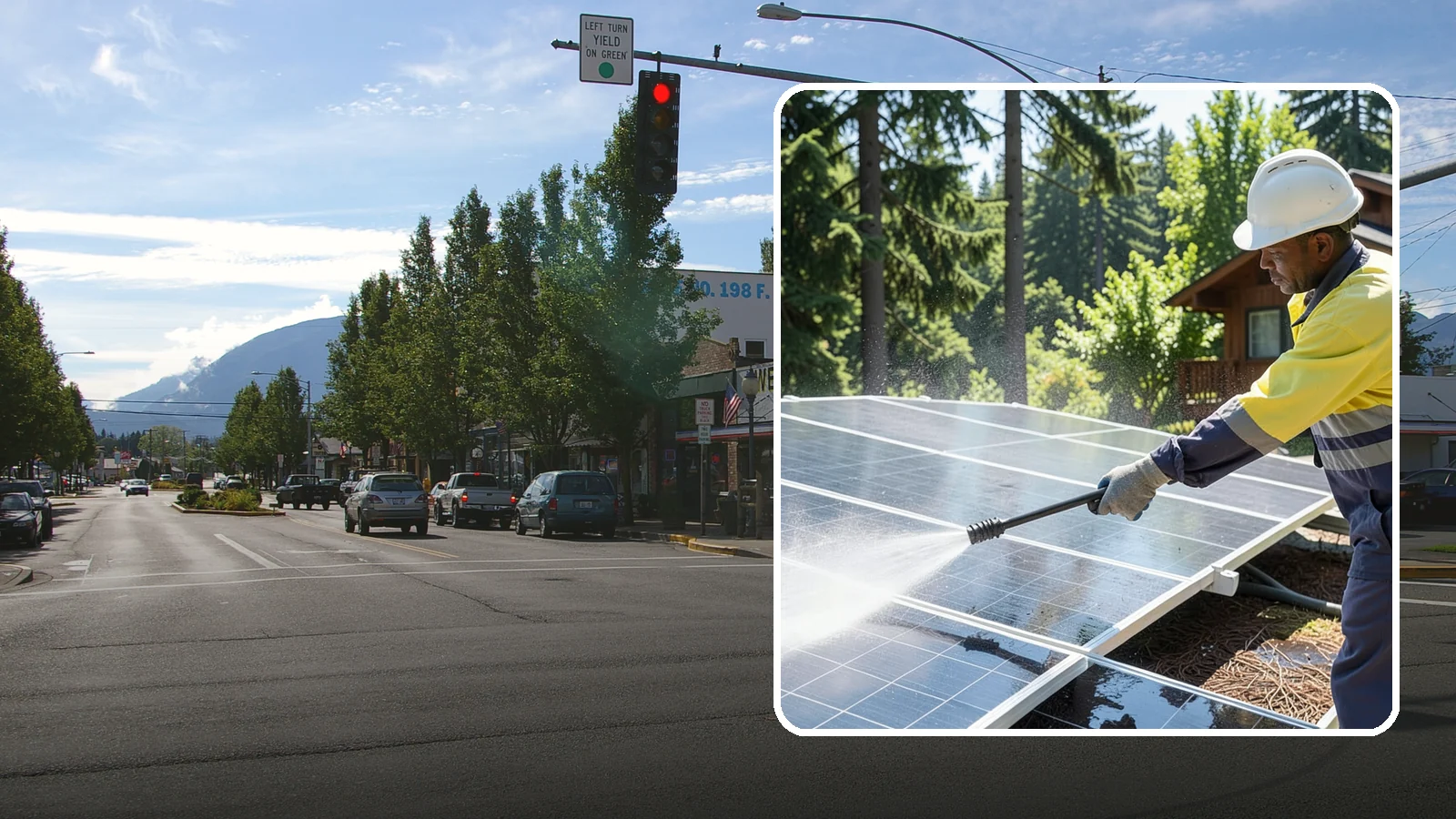 Solar Panel Cleaning in North Bend, King County, WA - We clean solar panels in Washington to clear moss, pollen, and grime that block sunlight and cut output.