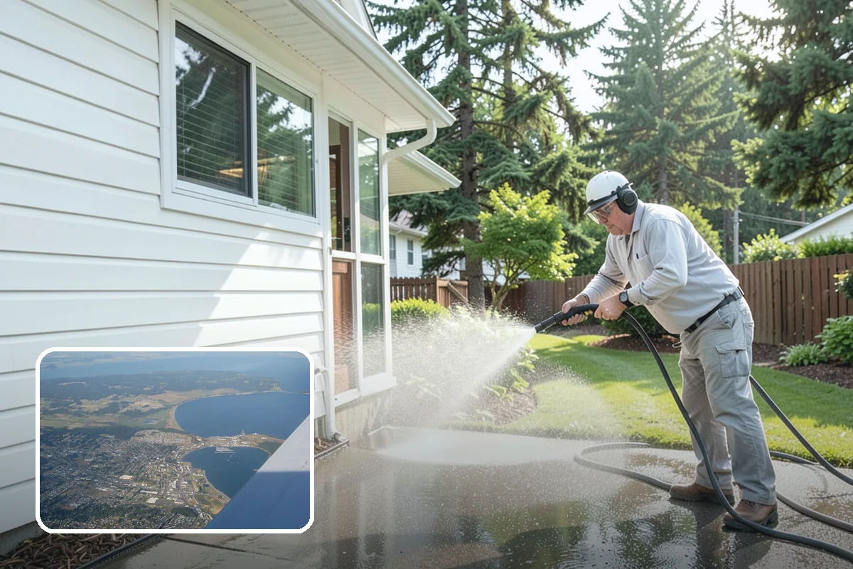 Solar Panel Cleaning in Oak Harbor, Island County, WA - Restores energy output lost to buildup