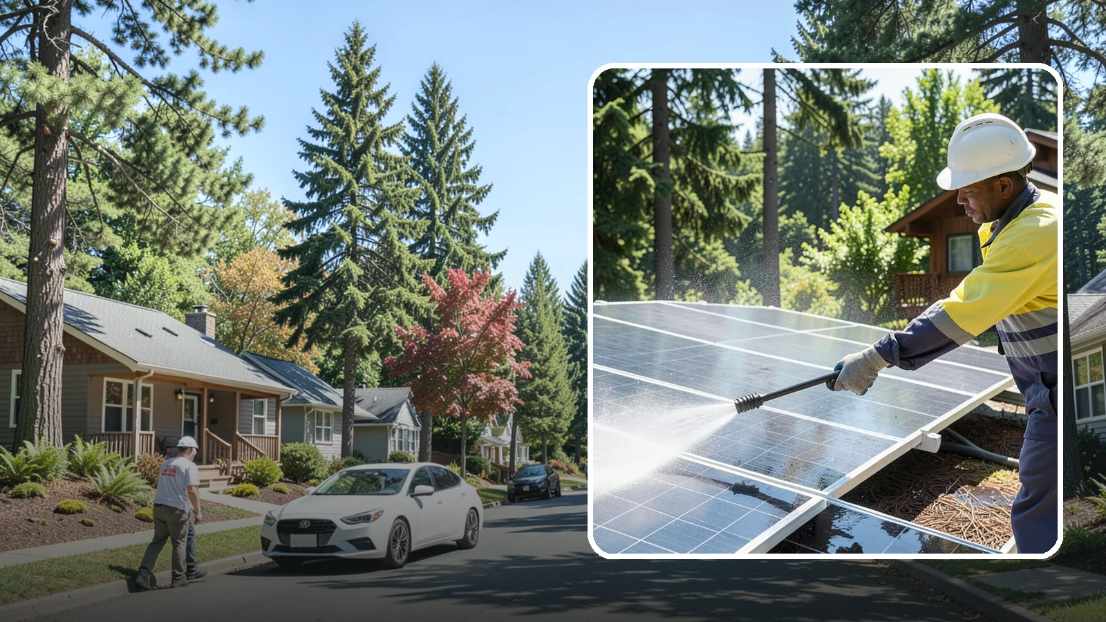 Solar Panel Cleaning in Orting, Pierce County, WA - We clean solar panels in Washington to clear moss, pollen, and grime that block sunlight and cut output.