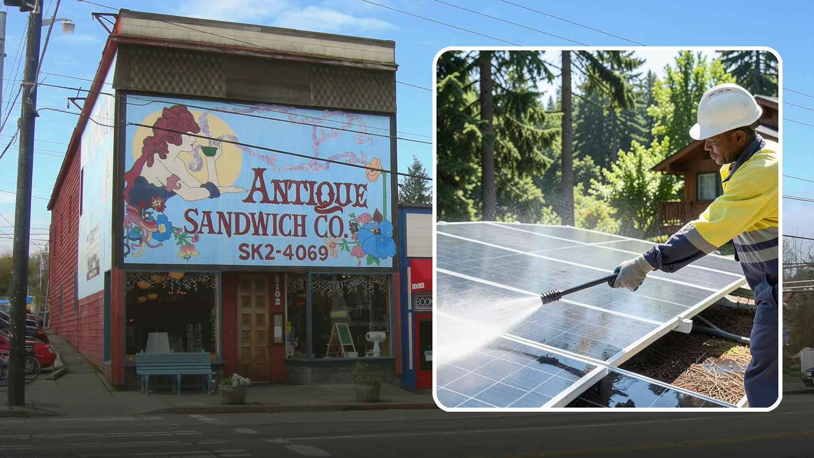 Solar Panel Cleaning in Ruston, Pierce County, WA - We clean solar panels in Washington to clear moss, pollen, and grime that block sunlight and cut output.