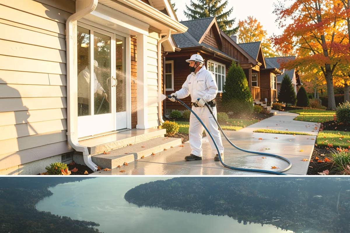 Solar Panel Cleaning in Sammamish, King County, WA - Panels benefit most from cleaning in late spring after pollen season and again in fall once moss growth accelerates.