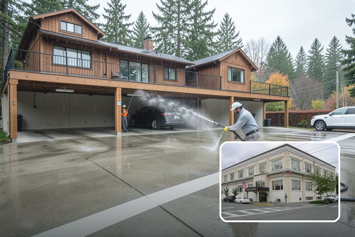 Spa Surround Cleaning in Anacortes, Skagit County, WA - Kills moss and algae at the root for longer-lasting results