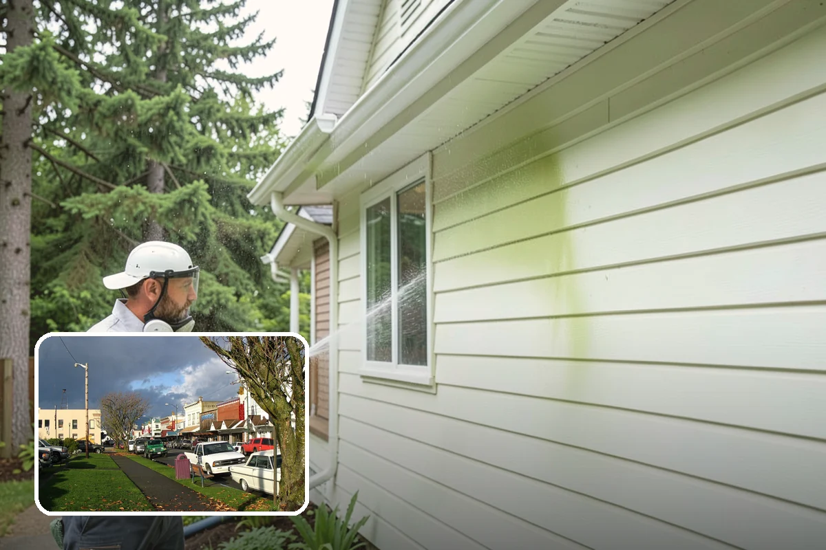 Spa Surround Cleaning in Arlington, Snohomish County, WA - Kills moss and algae at the root for longer-lasting results
