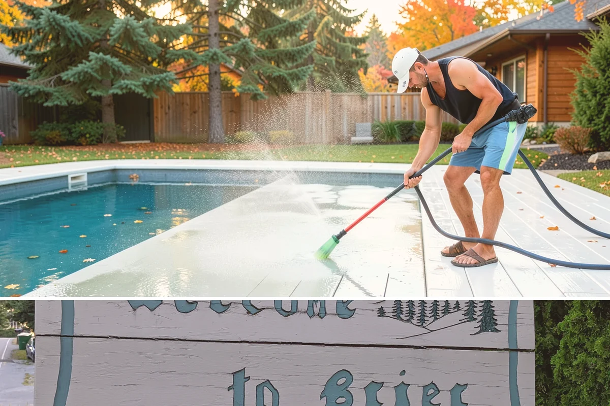 Spa Surround Cleaning in Brier, Snohomish County, WA - Late spring cleaning sets up a safer, cleaner surround right as spa use picks up in warmer weather.