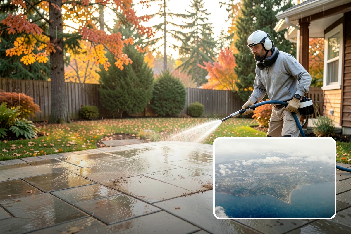 Spa Surround Cleaning in Burien, King County, WA - Kills moss and algae at the root for longer-lasting results